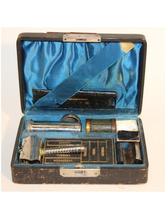 Kampfe Bros. Other - Antique 1887–1895 STAR Kampfe Bros Safety Razor Set w/ Case, Blades, Powder RARE